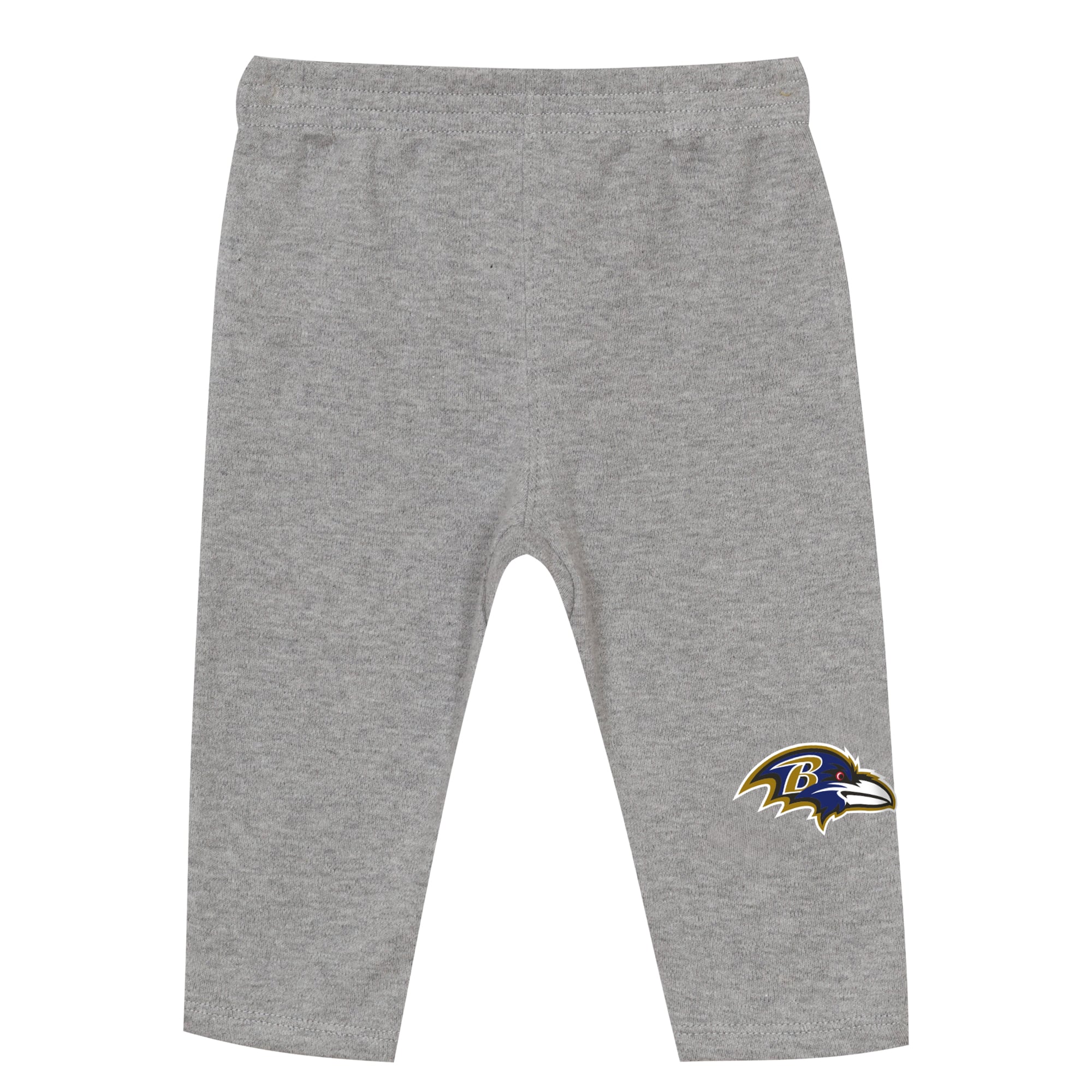 Ensemble body et pantalon deux pièces en jersey noir/gris chiné Baltimore Ravens pour bébé Outerstuff